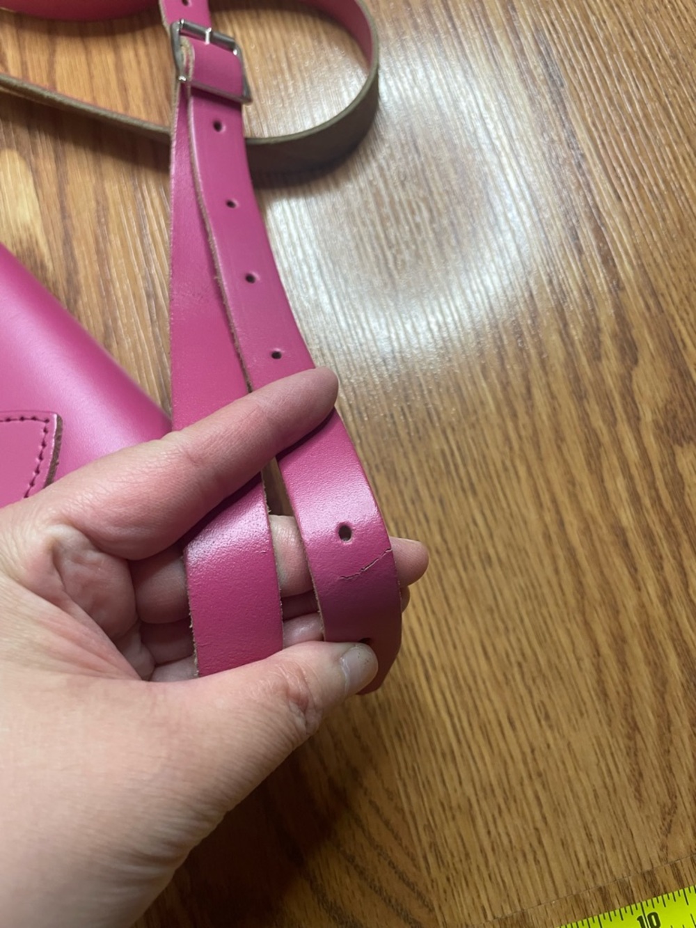 The Cambridge Satchel Company Pink Leather Mini Satchel Crossbody Bag - Picture 16 of 16